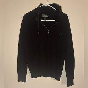 L-RL active knit half zip sweater